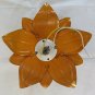 Ceiling Chandelier Antique Golden with Leaves Style Liberty Art Nouveau CH7