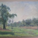 Farmers Nei Campi Painting Antique Painting Oil on board Landscape Original p3