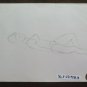 Drawing Sketch of Painter Modenese G.Pancaldi Nude Feminine Costume P28.9