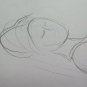Drawing Sketch of Painter Modenese G.Pancaldi Nude Feminine Costume P28.9