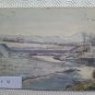 Antique Painting Years' 40 Landscape Winter Snowy Countryside Emiliana P28.53