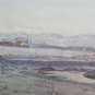Antique Painting Years' 40 Landscape Winter Snowy Countryside Emiliana P28.53