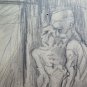 Old Drawing Theme Occupational of Painter Communist G.Pancaldi