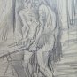 Old Drawing Theme Occupational of Painter Communist G.Pancaldi