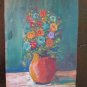 Painting Style Impressionist Oil on board Blossom Floral V-Neck