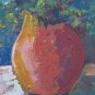 Painting Style Impressionist Oil on board Blossom Floral V-Neck