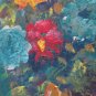Painting Style Impressionist Oil on board Blossom Floral V-Neck