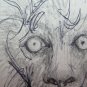 Lion Old Drawing Sketch Sketching of Painter G.Pancaldi 1922-2014 P28.7