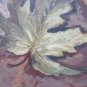 Painting Antique Nature Still Leaf Painted Style Impressionist Years 50 p16