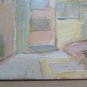 Painting Vintage to Oil View inside Home with Little Girl Original 1960 p3