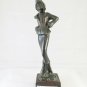 Antique Sculpture Bronze Slim Figure Feminine First Twentieth Century MA1 X2