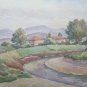 Landscape Painting Painting to Watercolour from the Painter Local G.Pancaldi P14