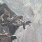 Painting Oil on board Years' 60 inside with Items Signed Original Pancaldi