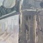 Painting Oil on board Years' 60 inside with Items Signed Original Pancaldi