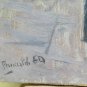 Painting Oil on board Years' 60 inside with Items Signed Original Pancaldi