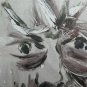 Old Sketch Painting Watercolour on Basket Portrait Stylised Man P28.8