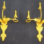 2 Wall Light Wrought Iron Vintage Pair of Lamps Wall CH14 5