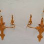 2 Wall Light Wrought Iron Vintage Pair of Lamps Wall CH14 5