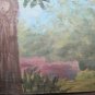 Painting Antique Painting on board View Landscape with Trees Original p1