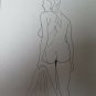 Three Drawings Vintage Nude Feminine Opera of Painter Modenese G.Pancaldi P28.9