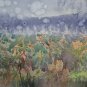 Old Painting Landscape Onirico Abstract Watercolour Basket 14 3/16x12 5/8in
