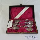 Six Antique Spoons Art Nouveau Liberty Floral Cutlery Ancient Board R70