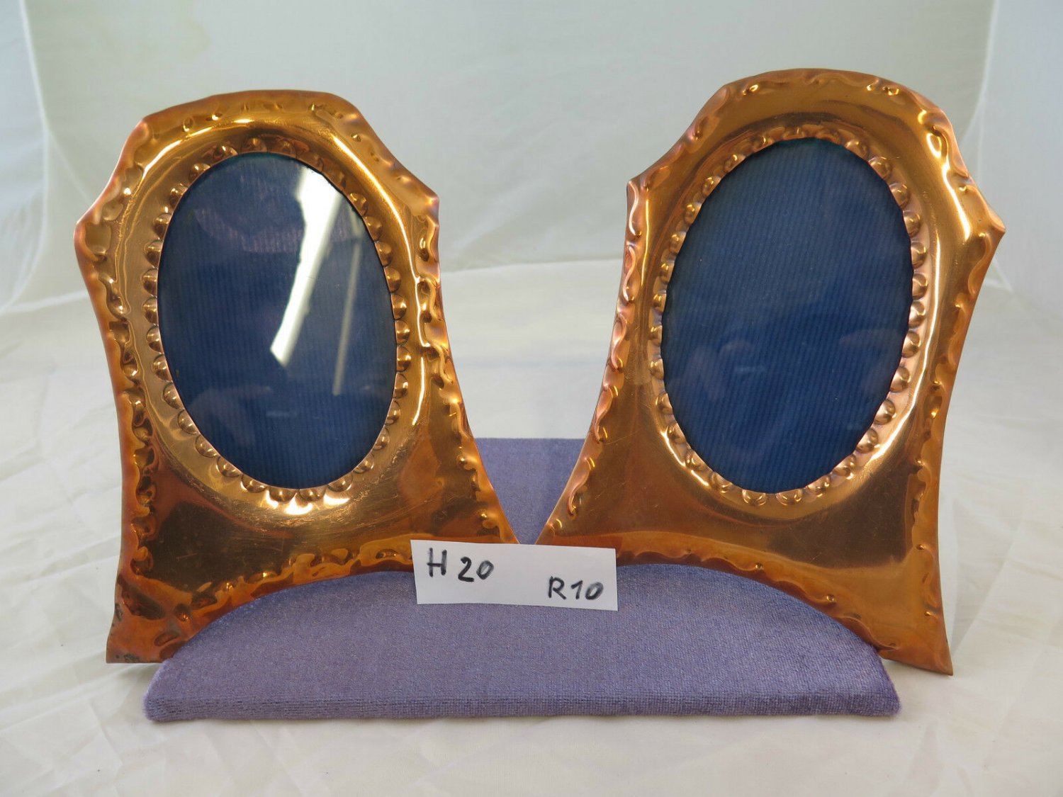 Pair of Cornci Picture Holder Copper Sweden First Twentieth Century Original R10