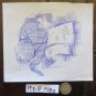 Antique Drawing Pen on Basket Man that Law Period Years 60 War Vietnam P28.5