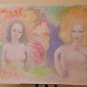 Painting Modern Signed Nude Feminine Painting with Technical Experimental P33.8