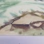 Painting Vintage to Watercolour Signed Pancaldi Landscape of Sea Marina P31