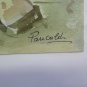 Painting Vintage to Watercolour Signed Pancaldi Landscape of Sea Marina P31