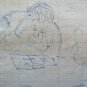 Drawing Antique Studio Preparatory Portraits Portrait Sketch Original P28.5