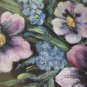 Painting Antique Signed Subject Floral Flowers Small Size First 900 R93