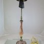 Table Lamp Lampshade Years Fifty Bronze and Alabaster Vintage R21