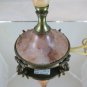 Table Lamp Lampshade Years Fifty Bronze and Alabaster Vintage R21