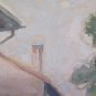 Painting Antique Painting Watercolour Landscape Winter Snowy Snowman Case