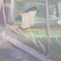 Painting Antique Painting Watercolour Landscape Winter Snowy Snowman Case