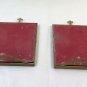 Two Old Cornci Altar Cards with cross Crucifix Frame Period GR11