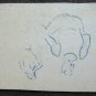 Old Drawing a Pen on Basket Sketch Years 40 Shapes Man's Author P28.5