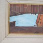 Painting Antique Oil View Dei Caruggi Di Genova Liguria Original G1