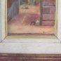 Painting Antique Oil View Dei Caruggi Di Genova Liguria Original G1