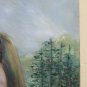 Painting Oil Hand Painted Original Signed Portrait of Young Woman MTB1