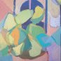 View from the Balcony Style Pop Painting Oil on Canvas the Painter Pacheco P22
