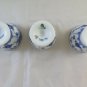 Three Eggcup Porcelain Royal Copenhagen 115 & 542 Egg Cups Denmark R124