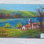 Painting Antique Landscape Style Impressionist Signed Painting Oil Board M