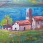 Painting Antique Landscape Style Impressionist Signed Painting Oil Board M