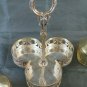 Cruet Antique Wilson's Sheffield Collection with Three Cruet of Glass Cruet PS12