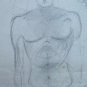 Drawing Antique Studio for Face and Body Human Pencil on Basket Years' 40 P28.6