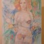 Painting Modern Style Pop Symbolist Nude Feminine with Fishes Tropical P33.1