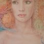 Painting Modern Style Pop Symbolist Nude Feminine with Fishes Tropical P33.1